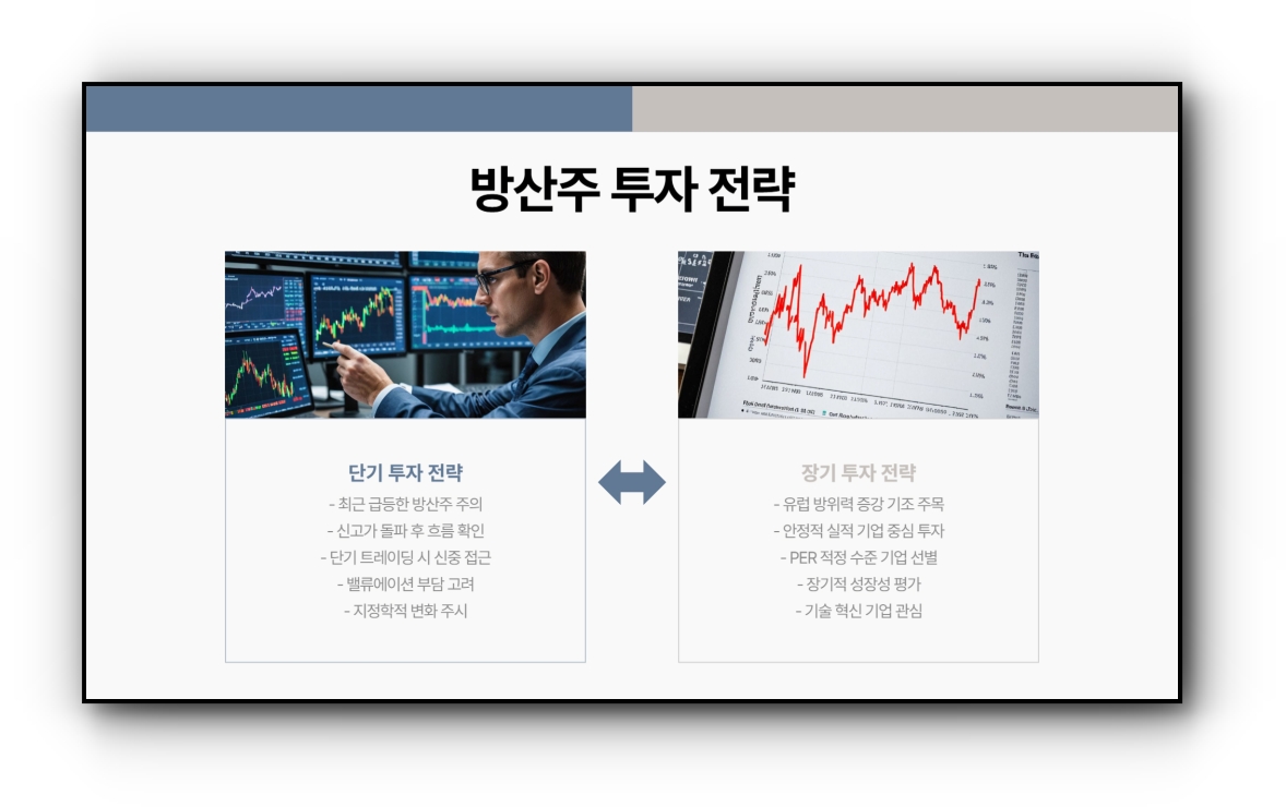 방산주 종목 및 2025년 전망, 투자 전략