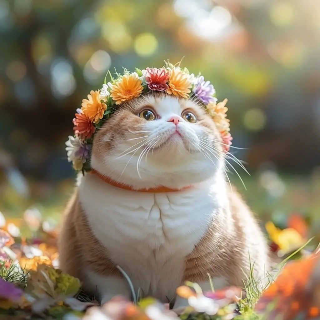 산책 중인 고양이