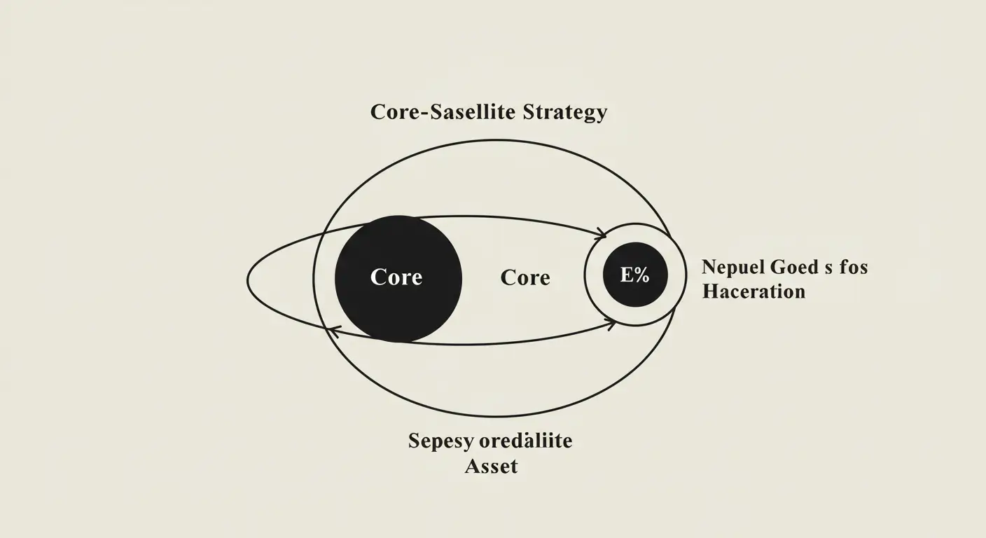 안정적인 코어 자산(시장 지수)과 초과 수익을 노리는 소량의 위성 자산(팩터 ETF)을 조합하는 투자 전략