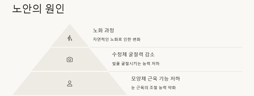 노안 원인, 증상, 예방(음식,운동) 및 관리법