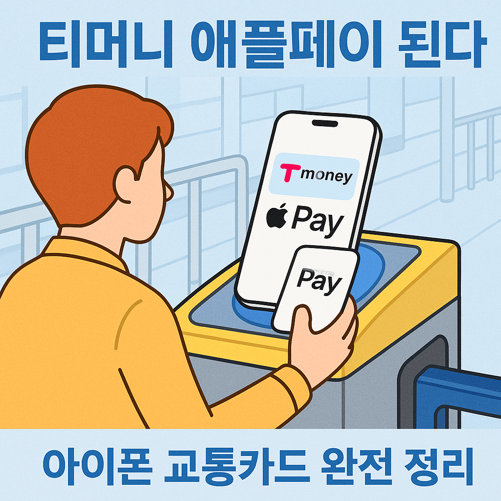 티머니 애플페이 된다!｜아이폰 지하철·버스 결제 정리