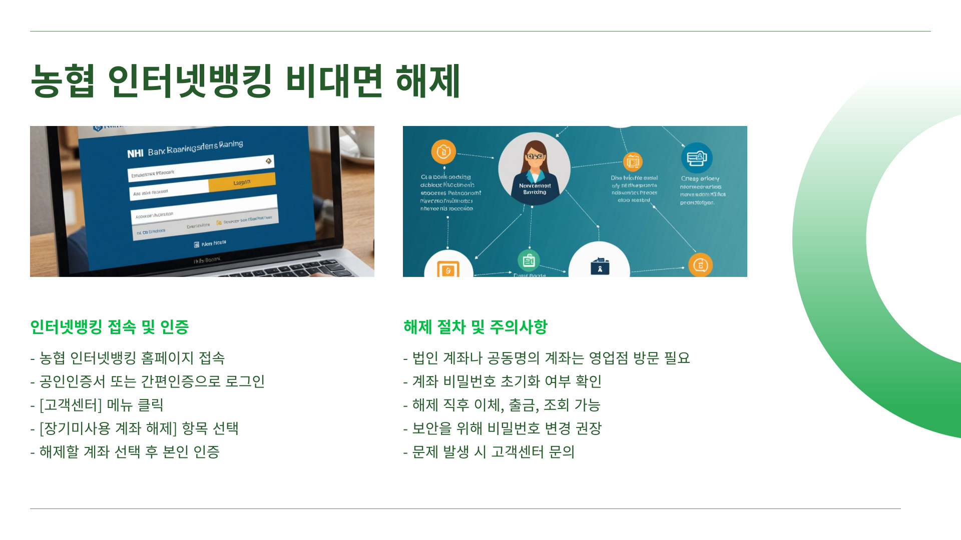 농협은행 장기미사용 비대면 해제