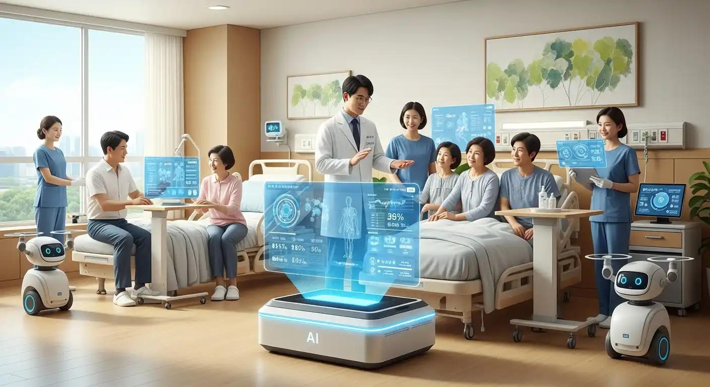 <img src="ai_integrated_with_hospital_information_systems.webp" alt="AI가 병원 시스템과 유기적으로 연동된 장면입니다. 이미지 입니다">