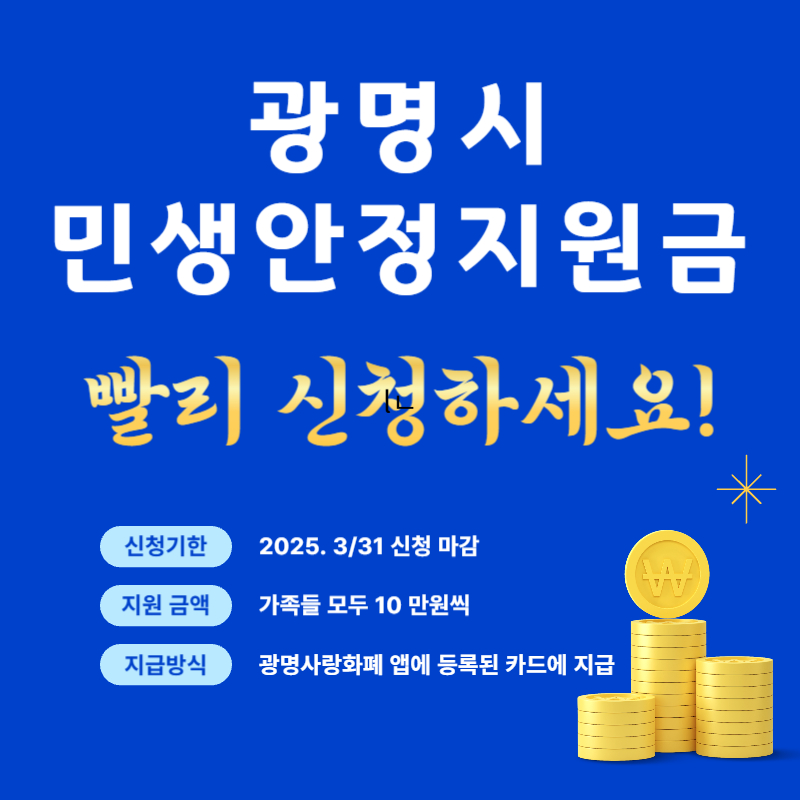 광명시 민생안정지원금