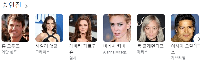 미션임파서블7 출현진 사진