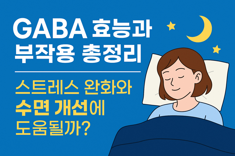 GABA 효능과 부작용 총정리 | 스트레스 완화와 수면 개선에 도움될까?