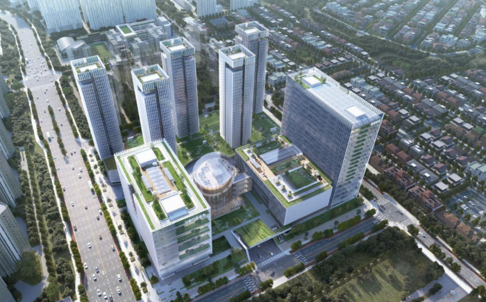 위례성심컨소시엄이 제안한 위례의료복합용지 개발 조감도