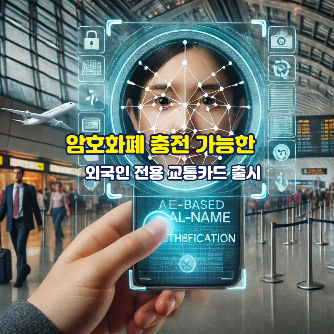 암호화폐 충전 가능한 외국인 전용 교통카드 출시