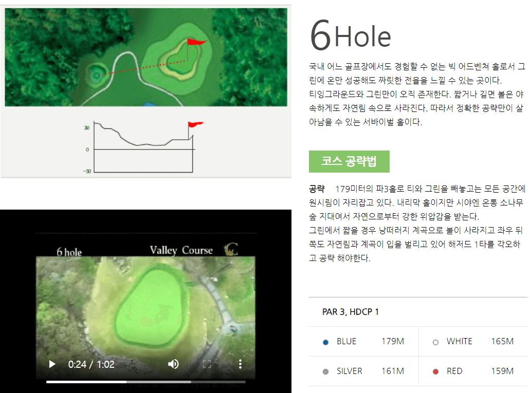 크리스탈밸리 컨트리클럽 밸리코스 6