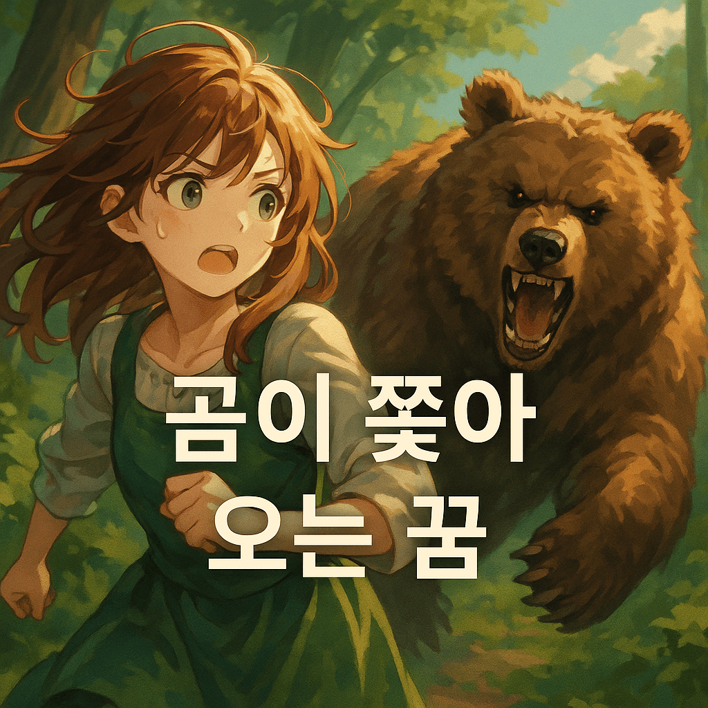 곰이 쫓아 오는 꿈 해몽
