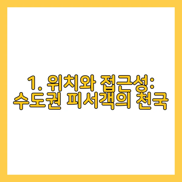 1. 위치와 접근성: 수도권 피서객의 천국