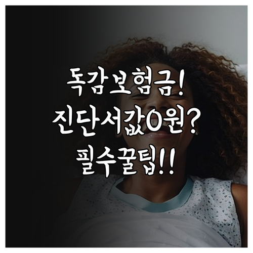 독감 보험금 청구 시 진단서 비용 아..