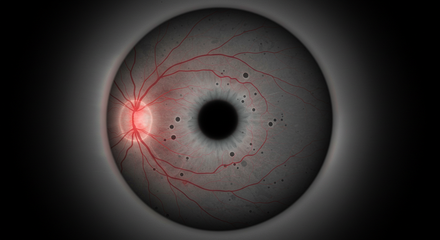 당뇨망막병증 증상 예시 사진