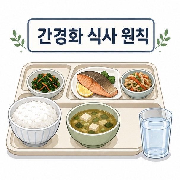 간경화 식사 원칙 안내