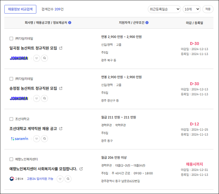 광주시동구청-구인구직