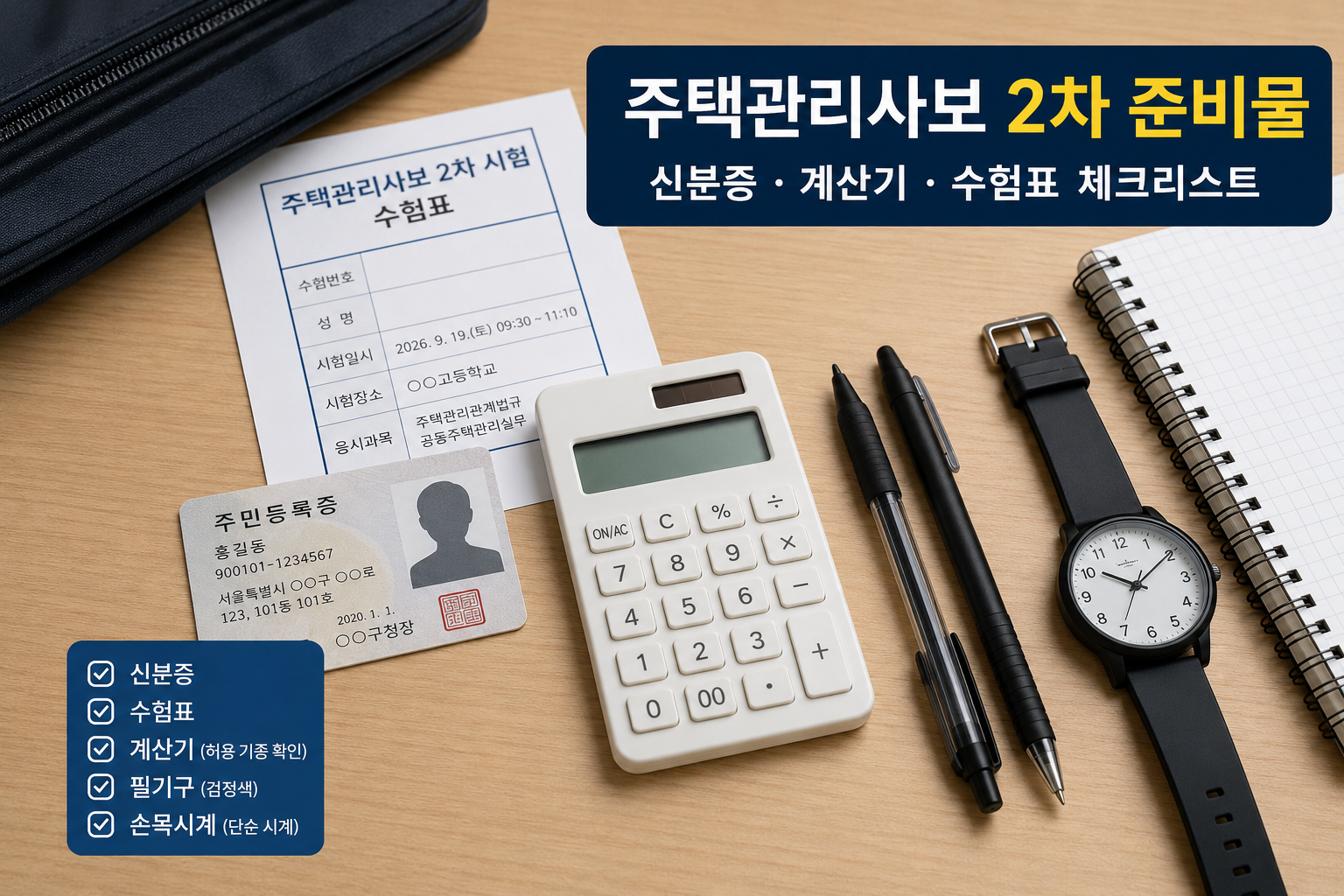 시험 전 마지막으로 이것만 확인하세요