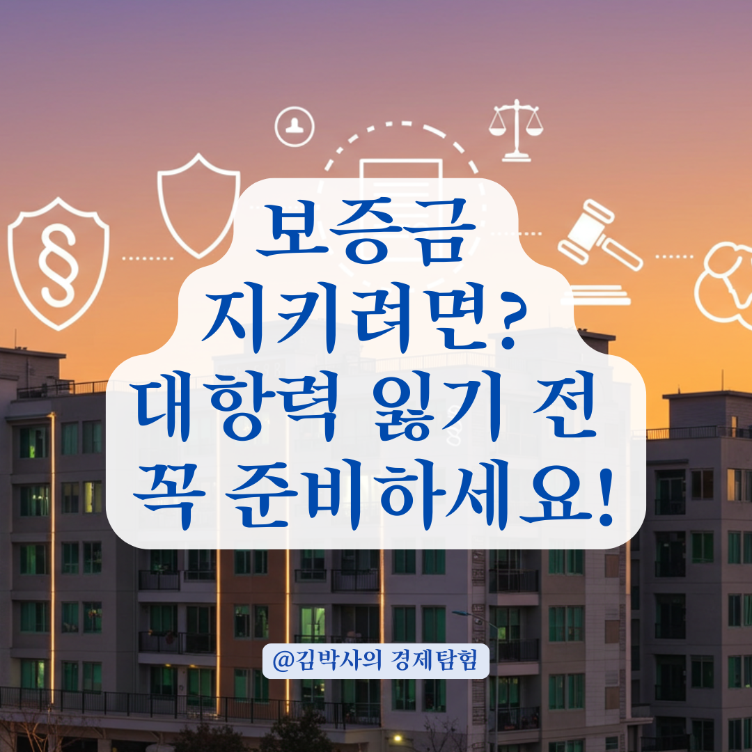 대항력 상실 전에 꼭 준비해야 할 전세 보증금 회수 체크리스트.