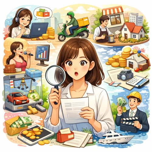 세금 신고 대상자 체크 이미지