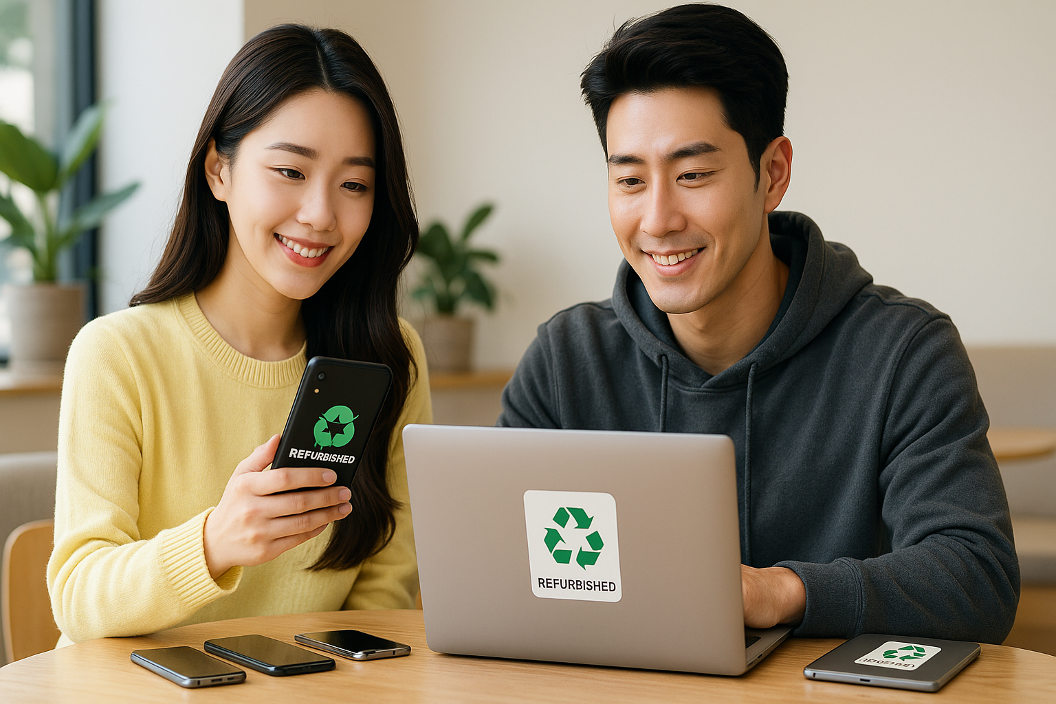 스마트폰과 노트북을 재사용하는 리퍼비시 전자 기기 시장