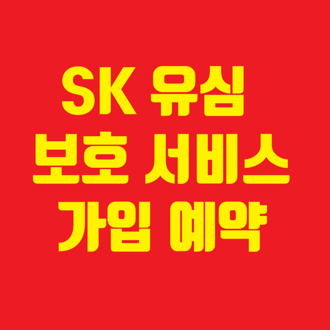 유심 보호 서비스 가입 예약 방법