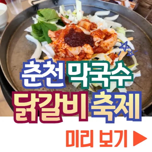 춘천 막국수 닭갈비 축제