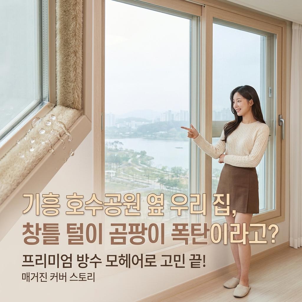 기흥구 샷시 발수 모헤어 교체로 습기 걱정 끝! 30평대 아파트 외풍 차단과 곰팡이 방지를 동시에 잡는 법