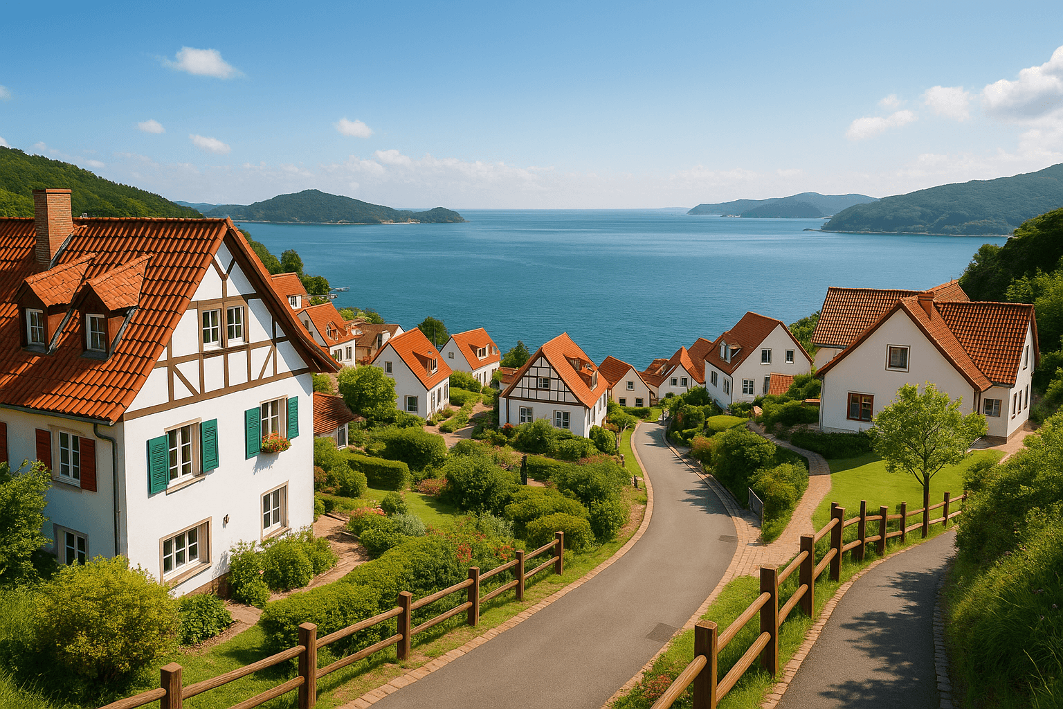 남해 독일마을에서 즐기는 이국적 풍경과 바닷길 산책