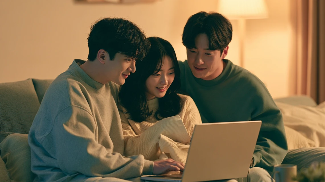 기혼자만 모인 동호회에서 편안하게 대화하는 모습