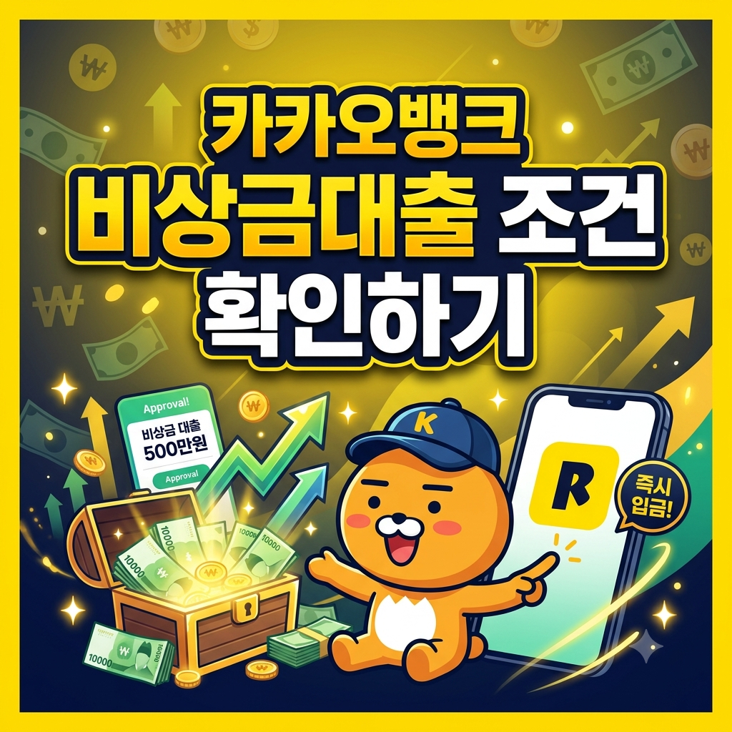 카카오뱅크 비상금대출 조건