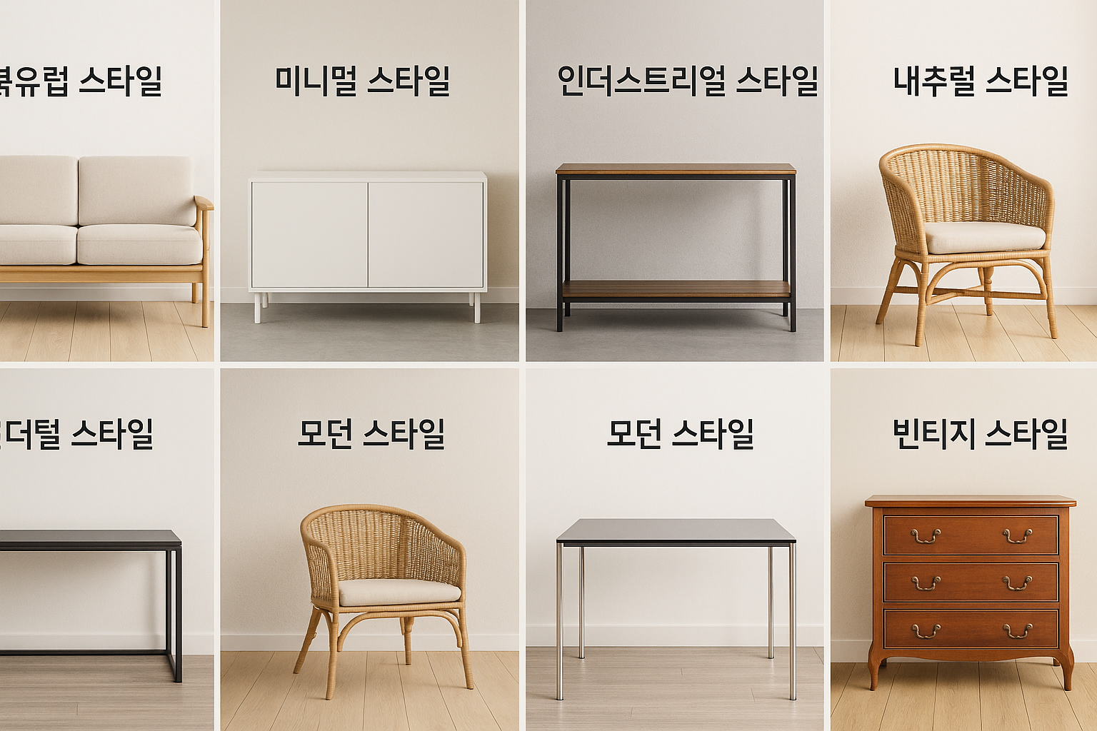 스타일별 가구 인테리어