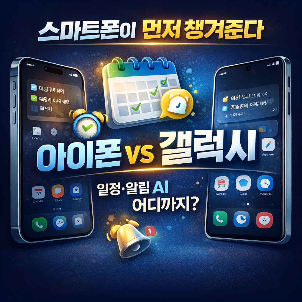 개인 일정&middot;알림 추천 AI 기능, 스마트폰이 먼저 챙겨주는 일상 관리 어디까지 될까