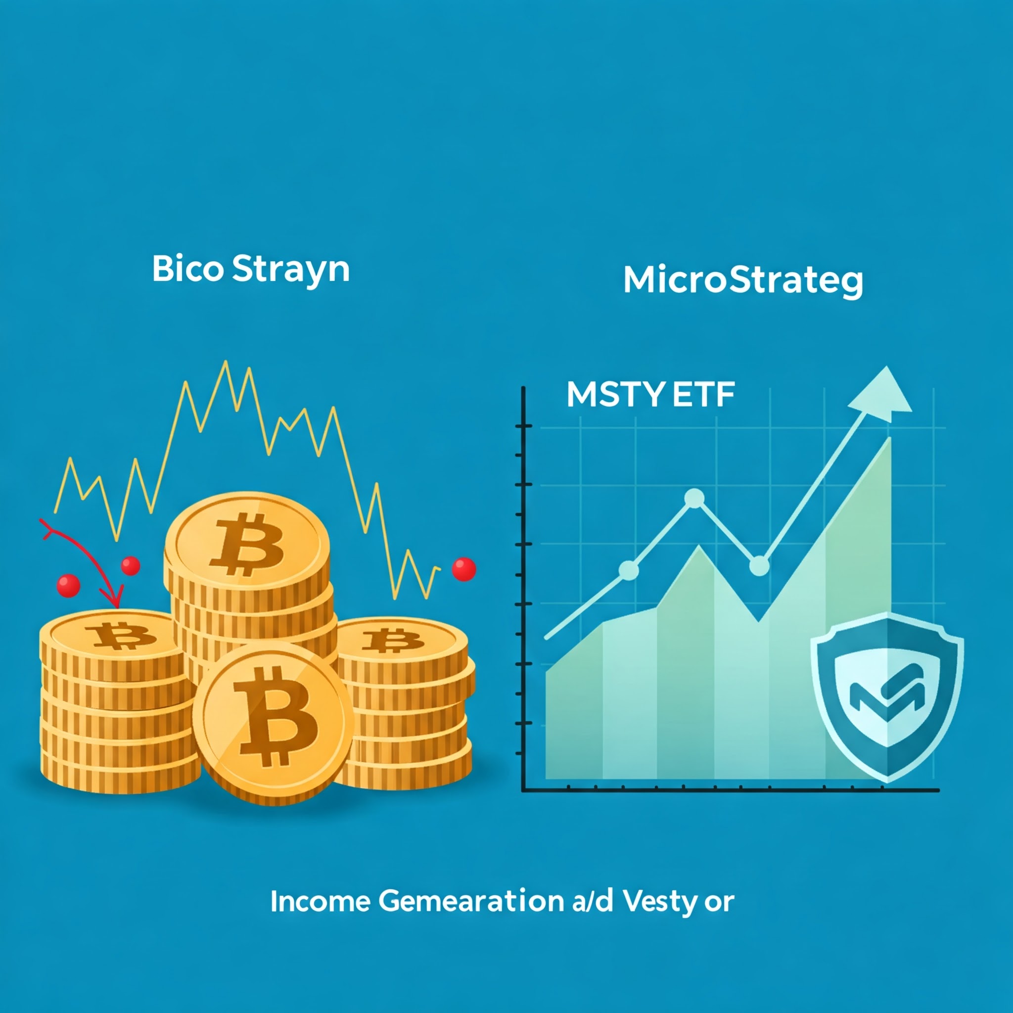 MSTY ETF는 MicroStrategy Incorporated(MSTR) 주식에 콜 옵션을 판매하는 전략으로 월별 수입 창출을 목표로 합니다. MSTR은 대규모 비트코인을 보유한 기업으로, 사실상 비트코인 가격과 밀접한 연관성을 가진 주식입니다.