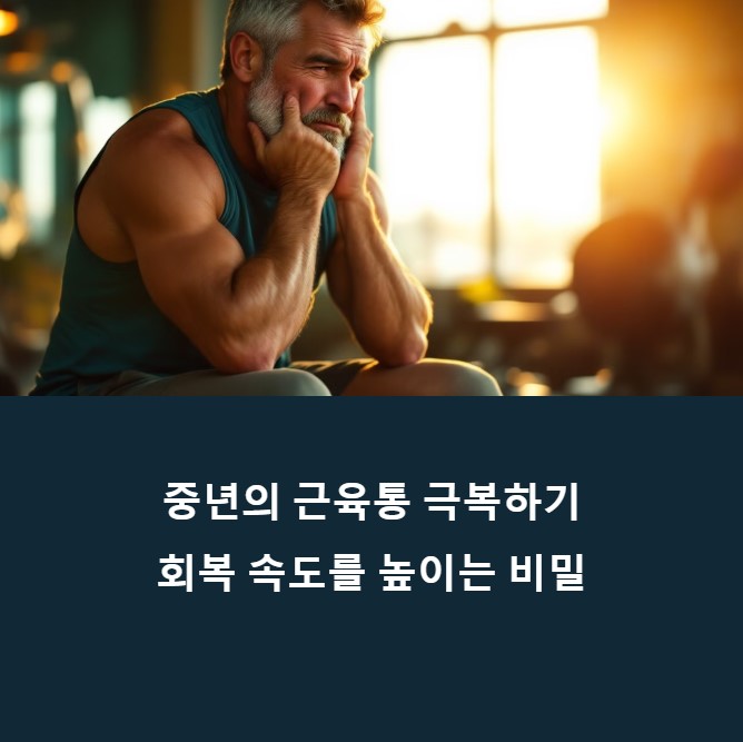 "운동 후 3일간 움직일 수 없었다" 중년 근육통 해결을 위한 회복 비법에 대한 이미지