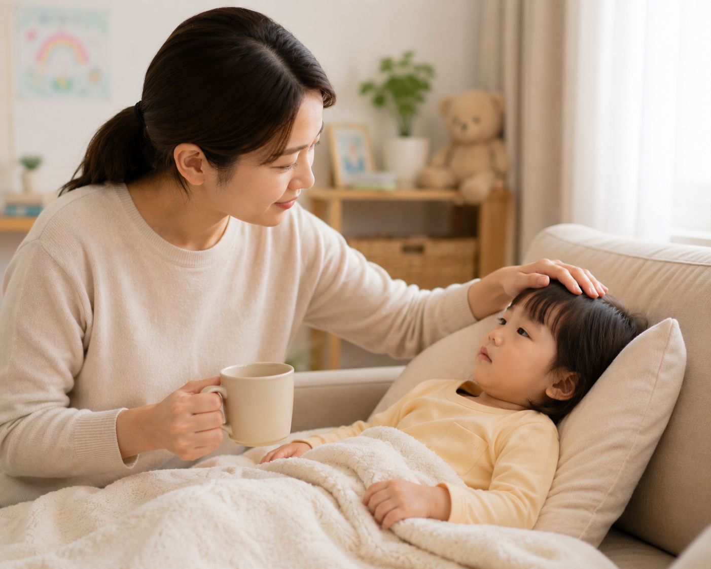 영유아가-열이-나면-며칠-집에서-휴식하는-것이-좋습니다.