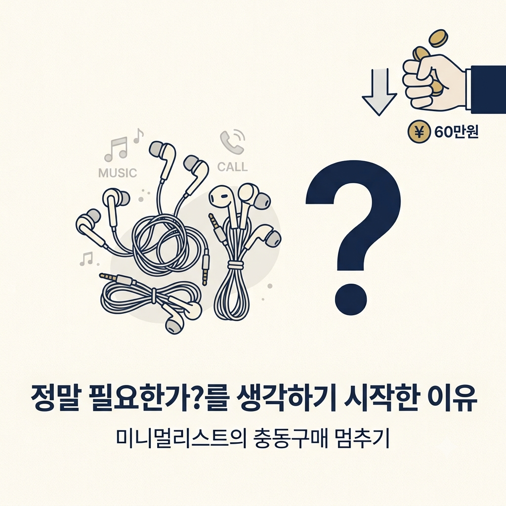 사기 전에 '정말 필요한가'를 생각하기 시작한 이유