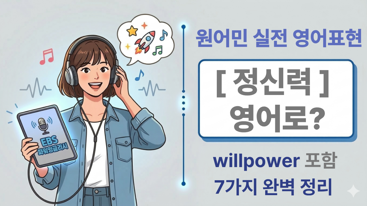 정신력 영어로 mental strength mental toughness willpower 차이 정리