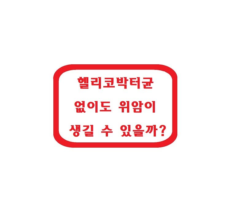 헬리코박터균 없이도 위암이 생길 수 있을까?