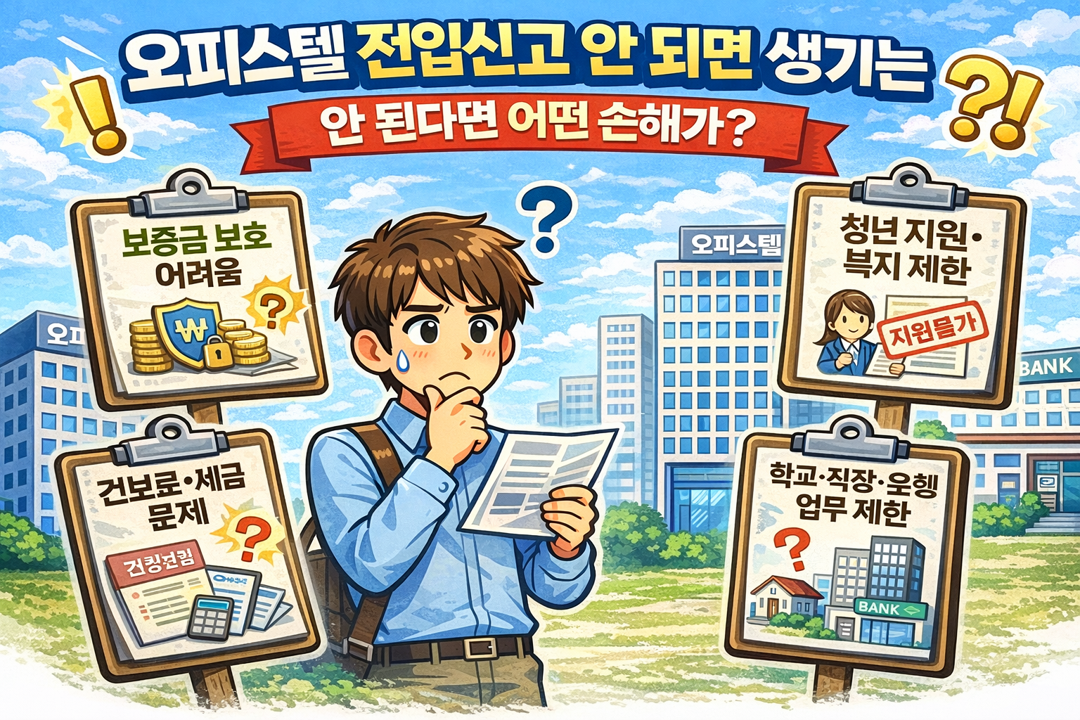 오피스텔전입신고안될때불이익