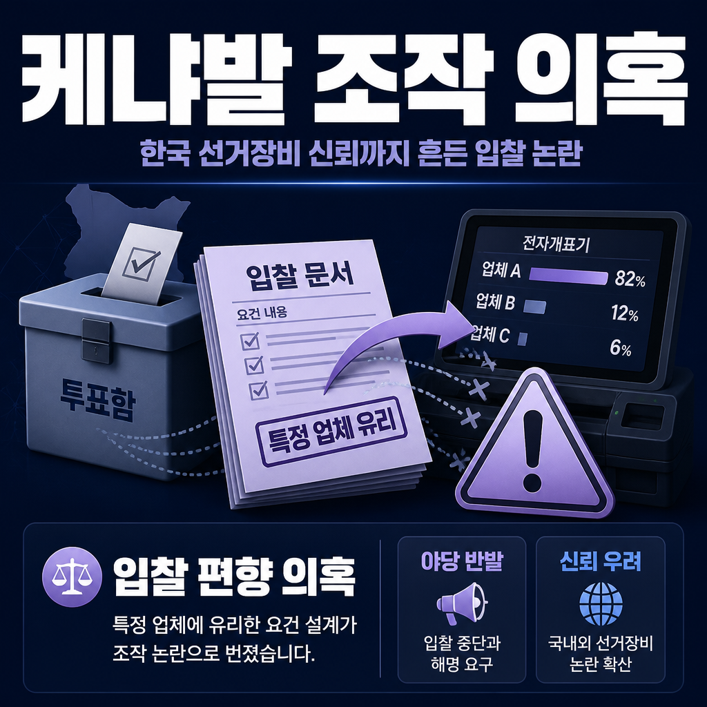 케냐발 조작 의혹