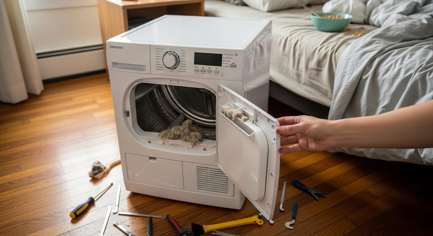 원룸 거주층 소형 건조기 문제 해결