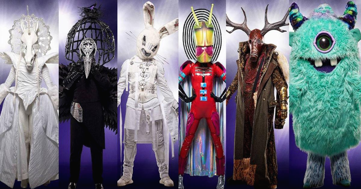 미국-복면가왕-가면들