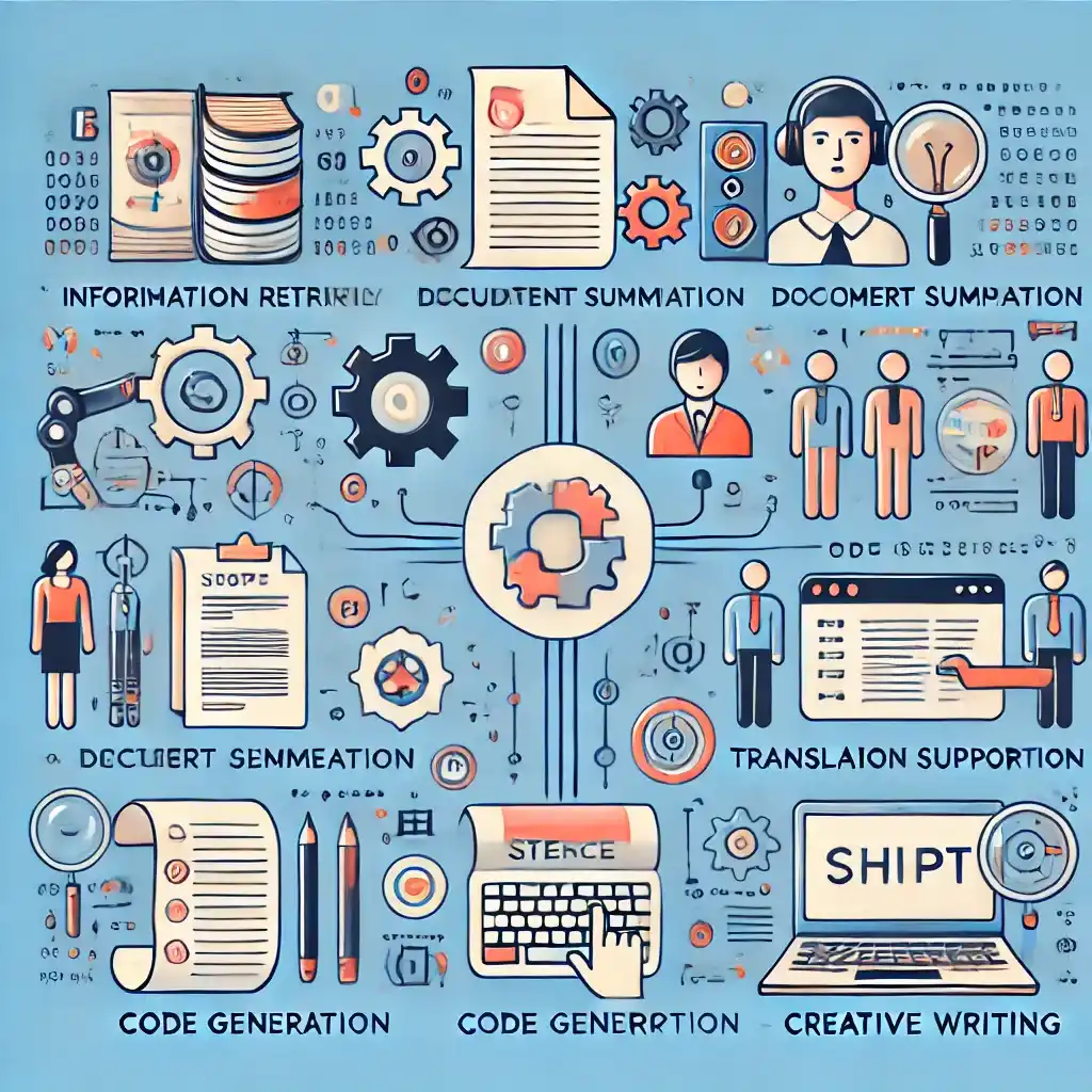 챗GPT의 주요 기능을 한눈에 정리한 인포그래픽