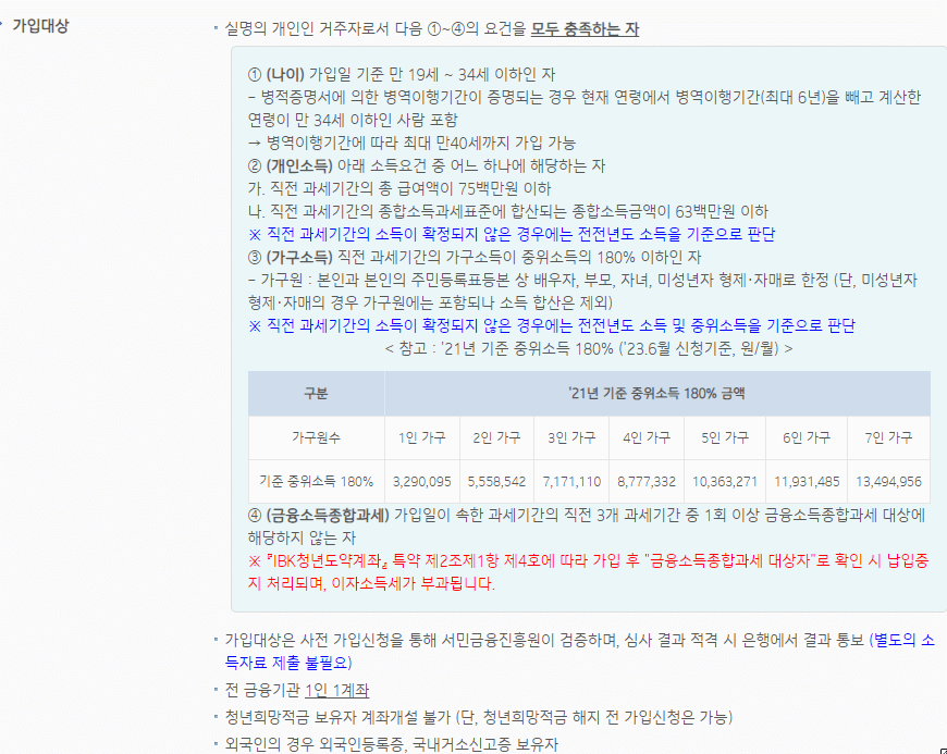 기업은행 청년도약계좌