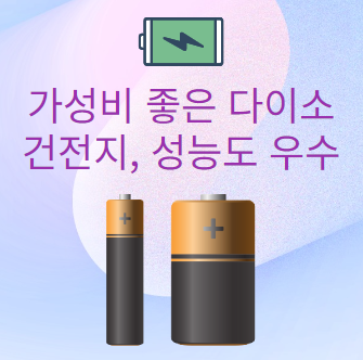 가성비 좋은 다이소 건전지