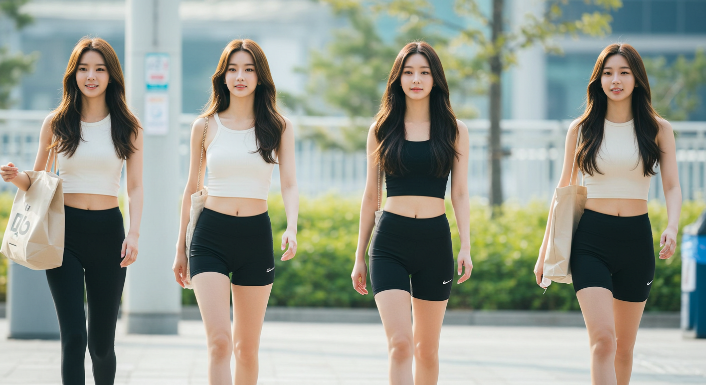 출근하는 여자들