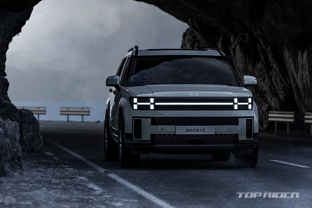 현대차 5세대 싼타페(MX5) 공개 박시한 외관과 테라스