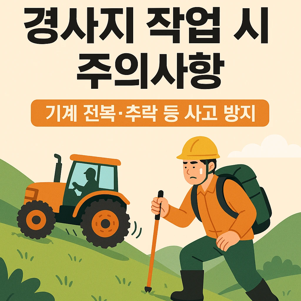 농업경제학 : 경사지 작업, 알고 하면 안전하다!