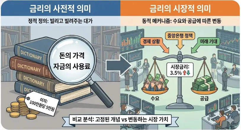 금리의 사전적 의미 vs 금리의 시장적 의미
