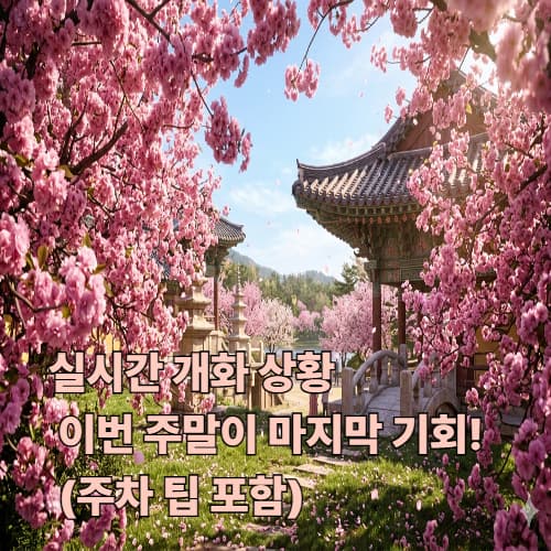 실패 없는 겹벚꽃 나들이를 위한 주차 팁과 실시간 상황 체크