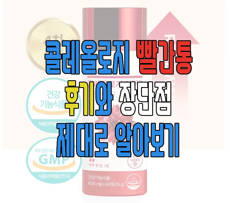 콜레올로지 빨간통 다이어트 보조제 후기에 관한 글 썸네일